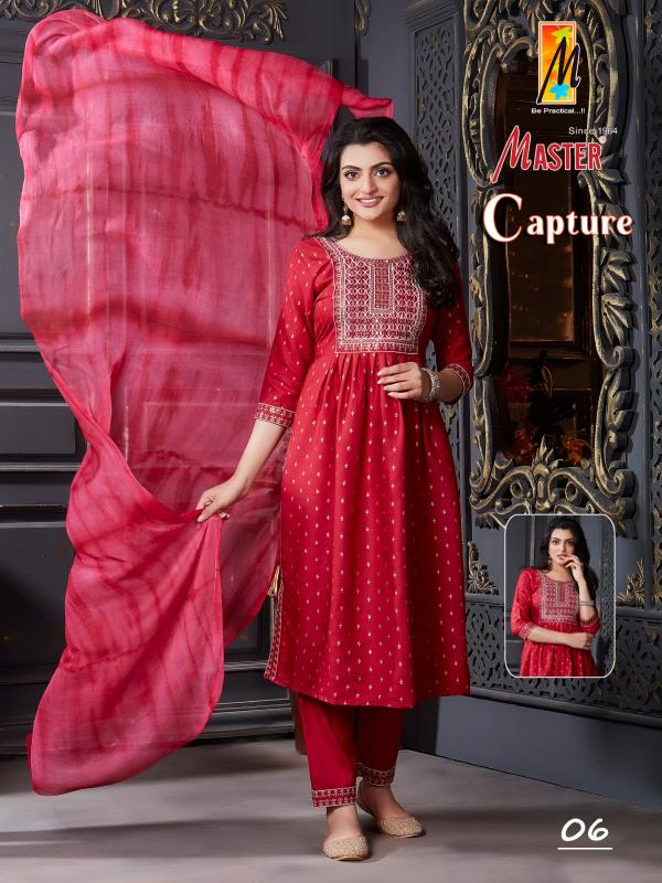 Master Capture Casual Rayon Kurti With Bottom Dupatta Collection